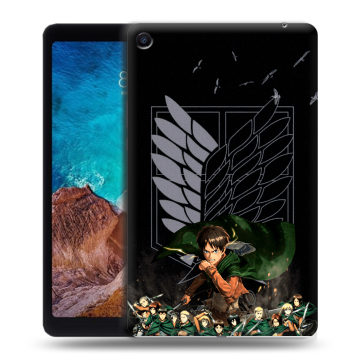 Силиконовый чехол на Xiaomi Mi Pad 4 Plus с принтом Атака титанов