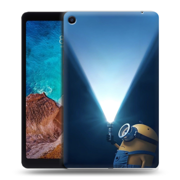 Силиконовый чехол на Xiaomi Mi Pad 4 Plus с принтом Миньоны