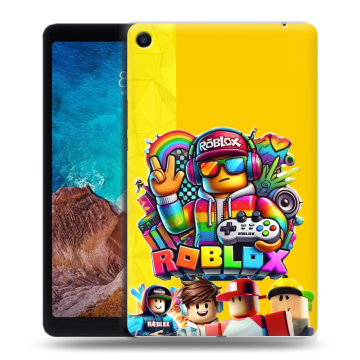 Силиконовый чехол на Xiaomi Mi Pad 4 Plus с принтом Roblox Роблокс