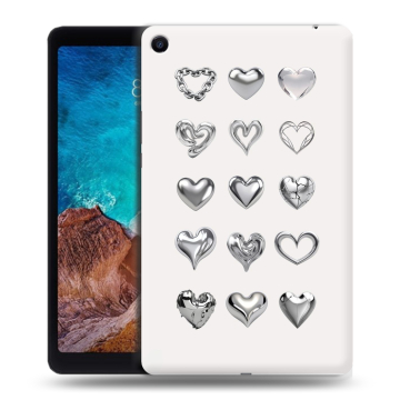 Силиконовый чехол на Xiaomi Mi Pad 4 Plus с принтом Y2K сердечки