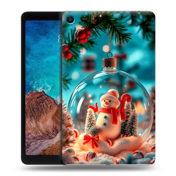Силиконовый чехол на Xiaomi Mi Pad 4 Plus с принтом Новый год