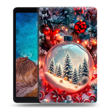 Силиконовый чехол на Xiaomi Mi Pad 4 Plus с принтом Новый год