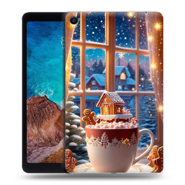 Силиконовый чехол на Xiaomi Mi Pad 4 Plus с принтом Новый год