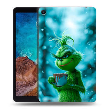 Силиконовый чехол на Xiaomi Mi Pad 4 Plus с принтом Новый год гринч