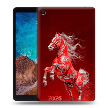 Силиконовый чехол на Xiaomi Mi Pad 4 Plus с принтом Новый год
