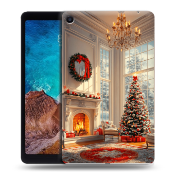 Силиконовый чехол на Xiaomi Mi Pad 4 Plus с принтом Новый год Силиконовый чехол на Xiaomi Mi Pad 4 Plus с принтом Новый год