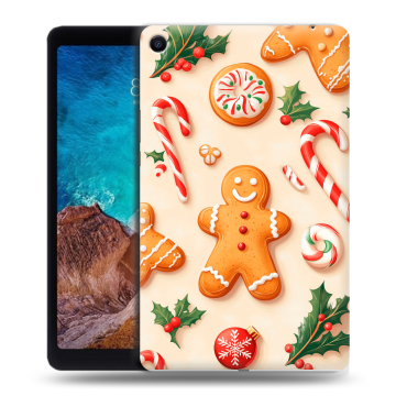 Силиконовый чехол на Xiaomi Mi Pad 4 Plus с принтом Новый год Силиконовый чехол на Xiaomi Mi Pad 4 Plus с принтом Новый год