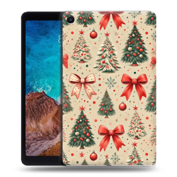 Силиконовый чехол на Xiaomi Mi Pad 4 Plus с принтом Новый год Силиконовый чехол на Xiaomi Mi Pad 4 Plus с принтом Новый год