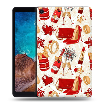 Силиконовый чехол на Xiaomi Mi Pad 4 Plus с принтом Новый год Силиконовый чехол на Xiaomi Mi Pad 4 Plus с принтом Новый год
