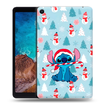 Силиконовый чехол на Xiaomi Mi Pad 4 Plus с принтом Стич Новый год Силиконовый чехол на Xiaomi Mi Pad 4 Plus с принтом Стич Новый год
