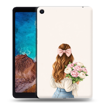 Силиконовый чехол на Xiaomi Mi Pad 4 Plus с принтом женский