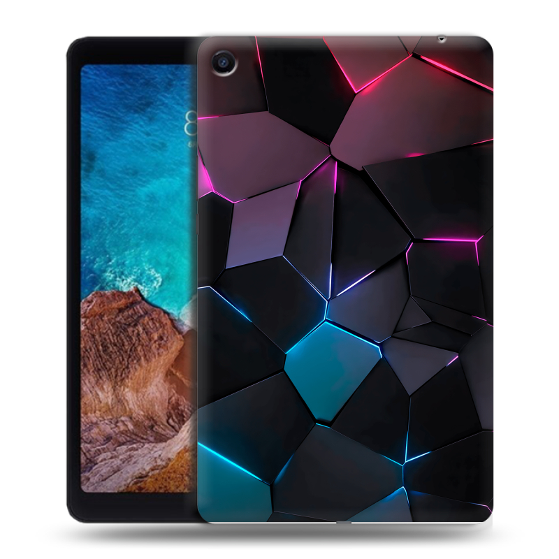 Силиконовый чехол на Xiaomi Mi Pad 4 Plus с принтом Геометрия неона Силиконовый чехол на Xiaomi Mi Pad 4 Plus с принтом Геометрия неона