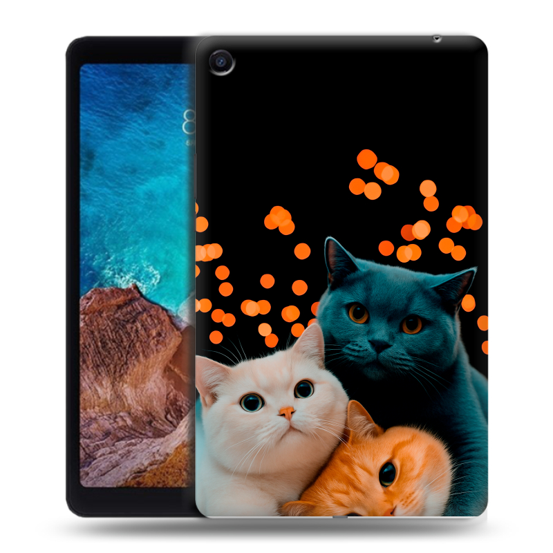 Силиконовый чехол на Xiaomi Mi Pad 4 Plus с принтом Кошки Силиконовый чехол на Xiaomi Mi Pad 4 Plus с принтом Кошки