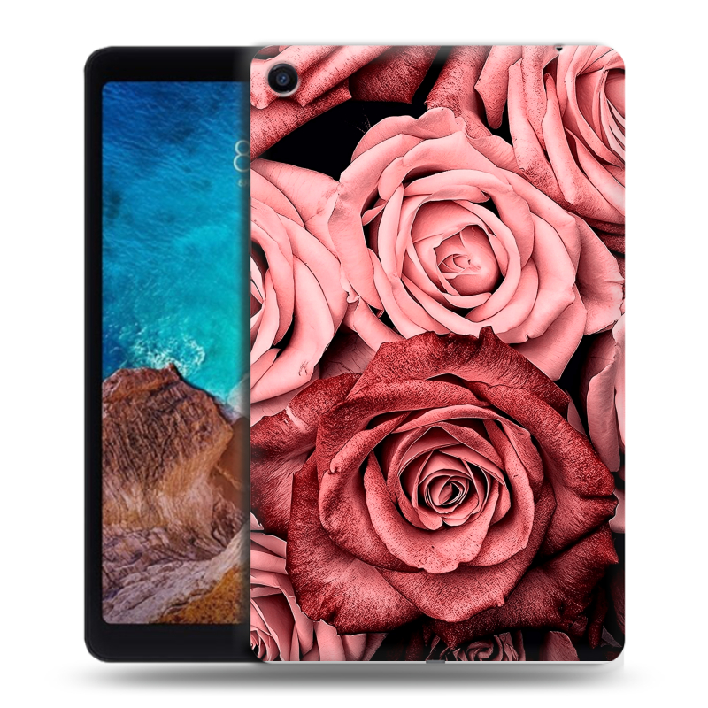 Силиконовый чехол на Xiaomi Mi Pad 4 Plus с принтом Цветы розы Силиконовый чехол на Xiaomi Mi Pad 4 Plus с принтом Цветы розы