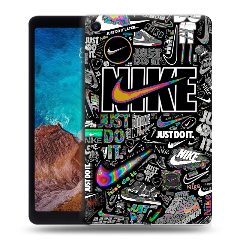 Силиконовый чехол на Xiaomi Mi Pad 4 Plus с принтом Найк Силиконовый чехол на Xiaomi Mi Pad 4 Plus с принтом Найк