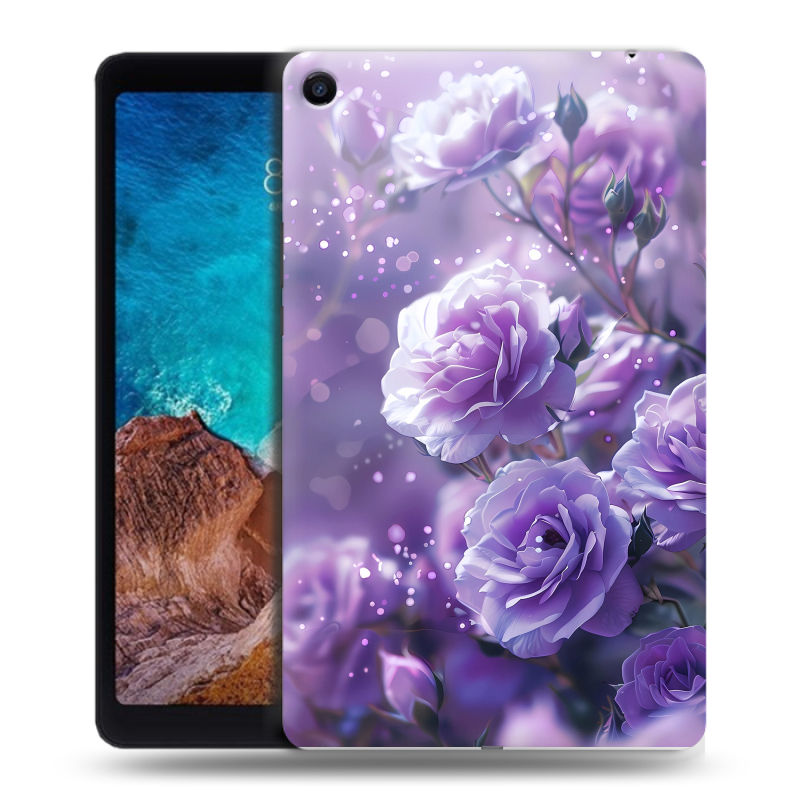 Силиконовый чехол на Xiaomi Mi Pad 4 Plus с принтом Розы цветы Силиконовый чехол на Xiaomi Mi Pad 4 Plus с принтом Розы цветы
