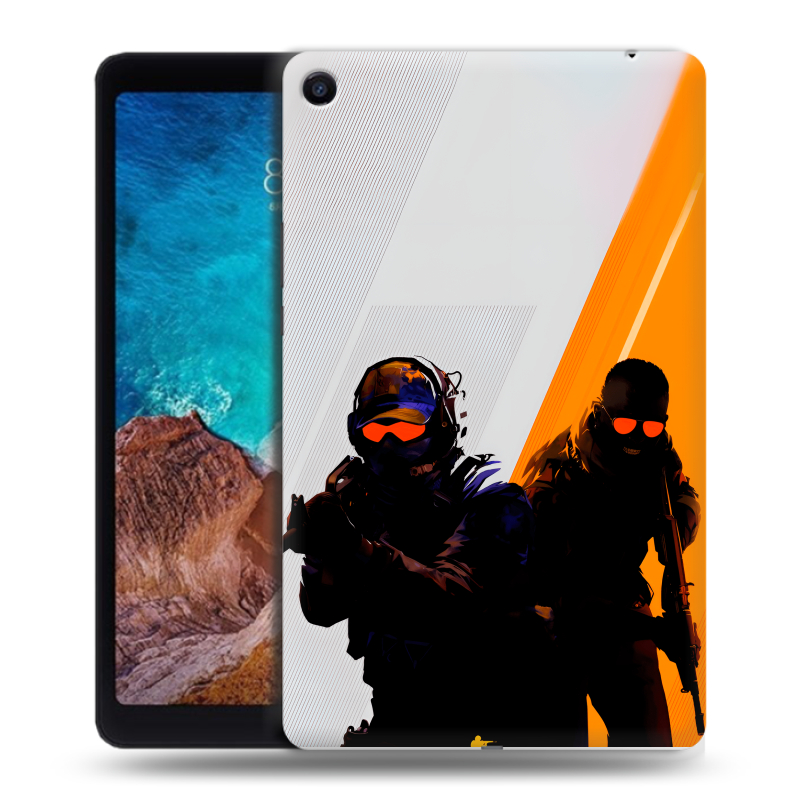 Силиконовый чехол на Xiaomi Mi Pad 4 Plus с принтом Контер страйк Counter strike Силиконовый чехол на Xiaomi Mi Pad 4 Plus с принтом Контер страйк Counter strike