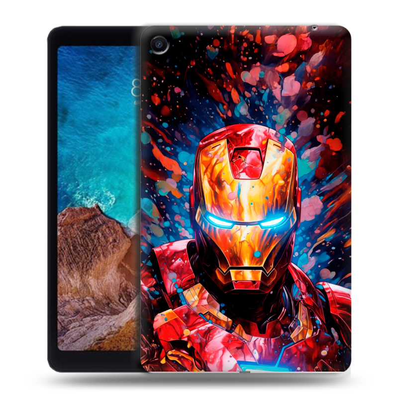 Силиконовый чехол на Xiaomi Mi Pad 4 Plus с принтом Железный человек Ironman Силиконовый чехол на Xiaomi Mi Pad 4 Plus с принтом Железный человек Ironman