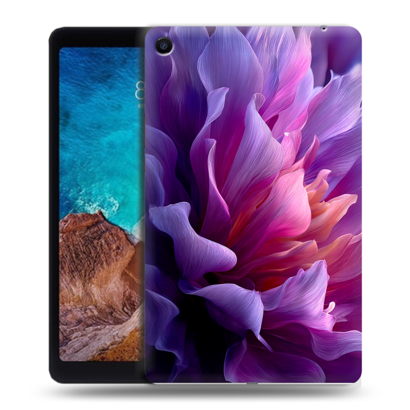 Силиконовый чехол на планшета Xiaomi Mi Pad 4 Plus с принтом женский цветы Силиконовый чехол на планшета Xiaomi Mi Pad 4 Plus с принтом женский цветы