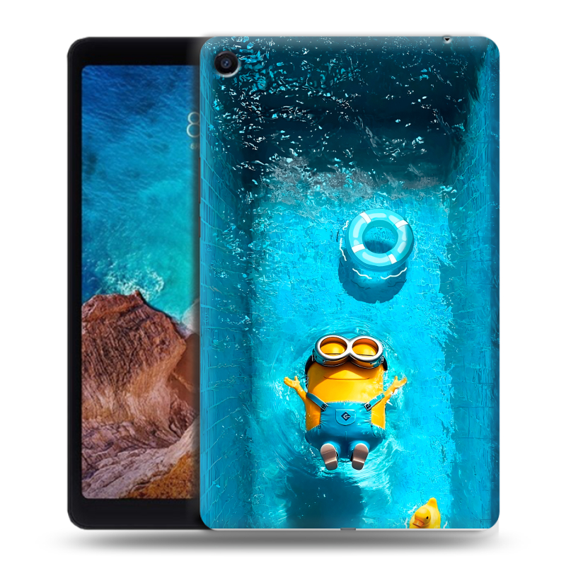 Силиконовый чехол на планшета Xiaomi Mi Pad 4 Plus с принтом Миньоны Силиконовый чехол на планшета Xiaomi Mi Pad 4 Plus с принтом Миньоны