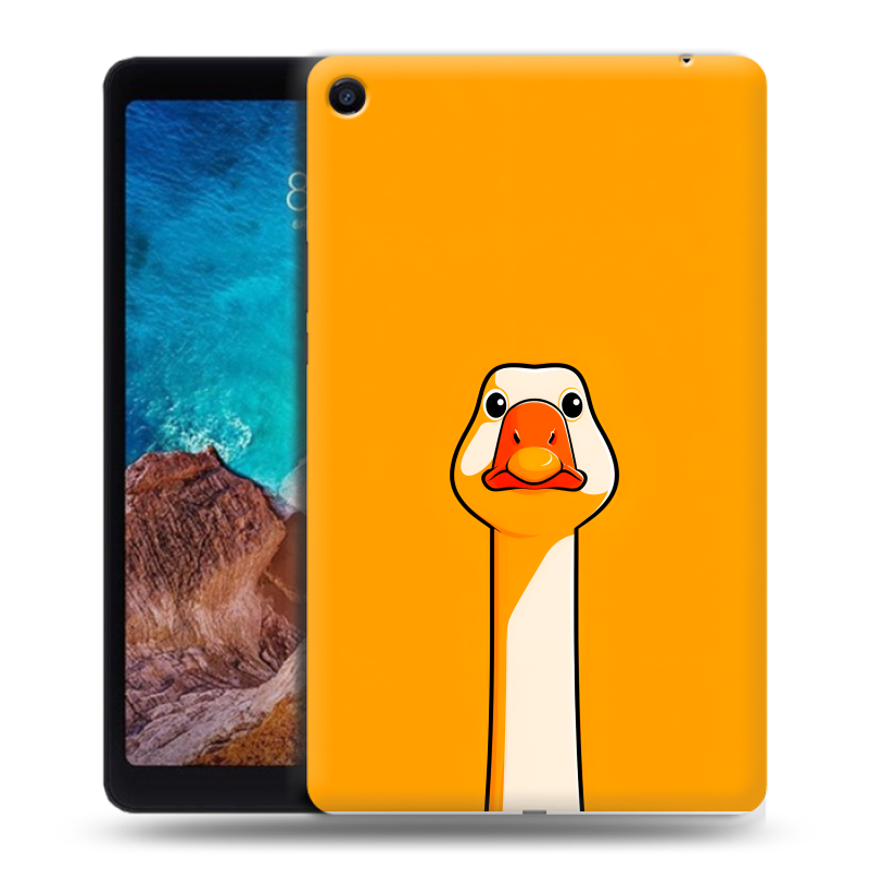 Силиконовый чехол на Xiaomi Mi Pad 4 Plus с принтом Смешная утка Силиконовый чехол на Xiaomi Mi Pad 4 Plus с принтом Смешная утка