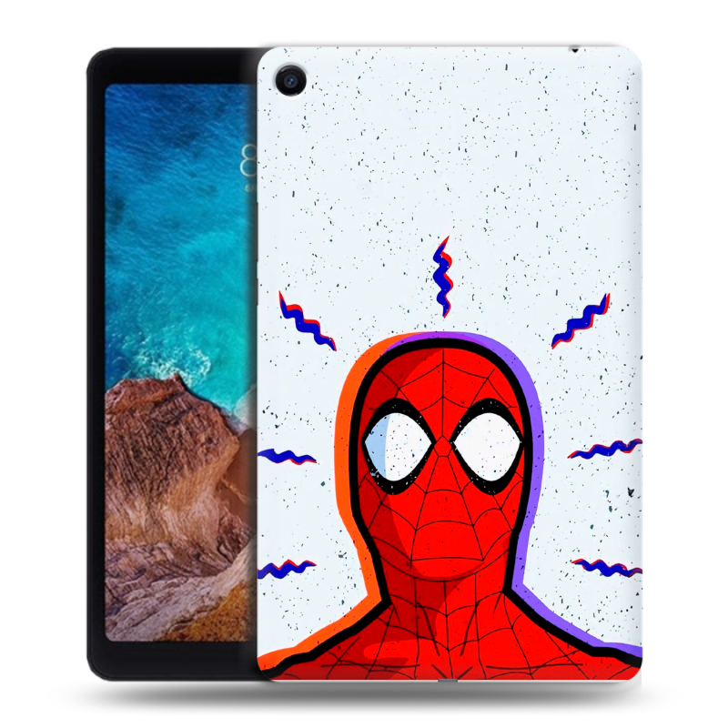 Силиконовый чехол на Xiaomi Mi Pad 4 Plus с принтом Spiderman Человек паук Силиконовый чехол на Xiaomi Mi Pad 4 Plus с принтом Spiderman Человек паук