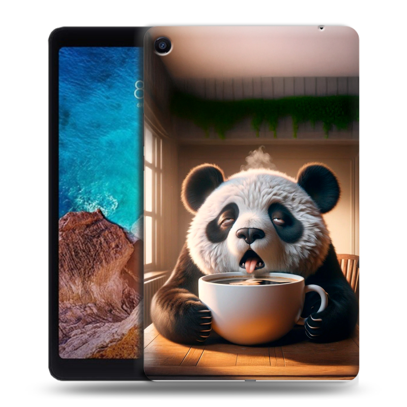 Силиконовый чехол на Xiaomi Mi Pad 4 Plus с принтом смешная панда Силиконовый чехол на Xiaomi Mi Pad 4 Plus с принтом смешная панда