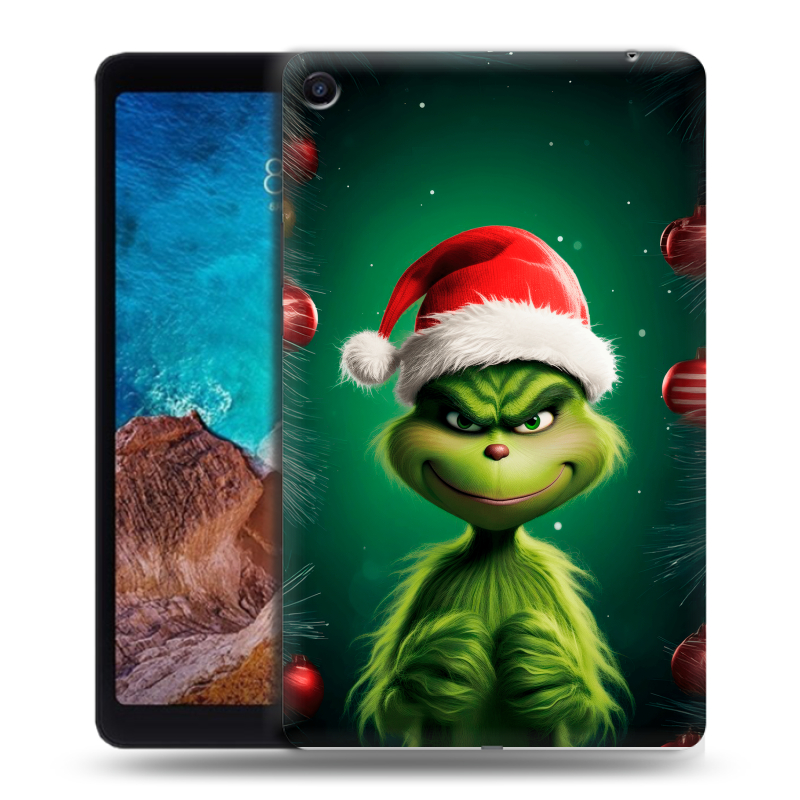Силиконовый чехол на Xiaomi Mi Pad 4 Plus с принтом Гринч Новый год Рождество Силиконовый чехол на Xiaomi Mi Pad 4 Plus с принтом Гринч Новый год Рождество