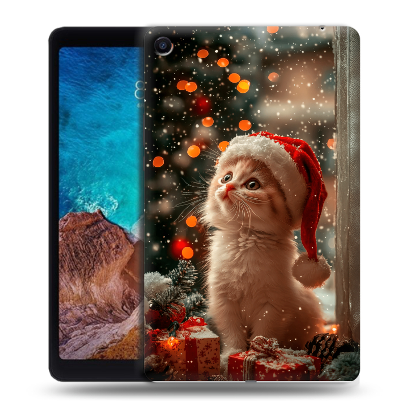 Силиконовый чехол на Xiaomi Mi Pad 4 Plus с принтом Новый год Силиконовый чехол на Xiaomi Mi Pad 4 Plus с принтом Новый год