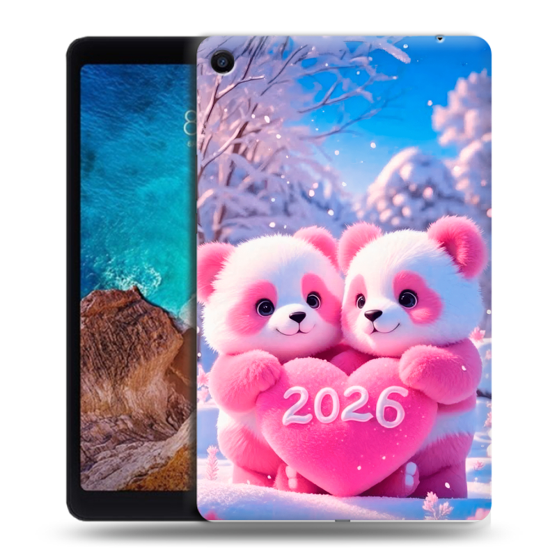 Силиконовый чехол на Xiaomi Mi Pad 4 Plus с принтом Новый год Силиконовый чехол на Xiaomi Mi Pad 4 Plus с принтом Новый год
