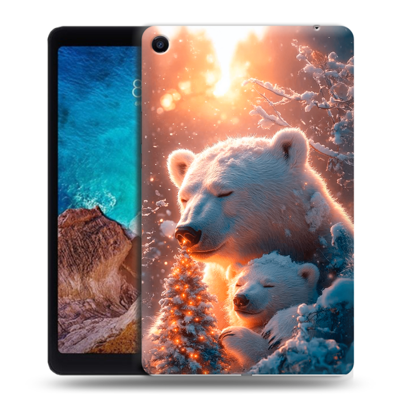 Силиконовый чехол на Xiaomi Mi Pad 4 Plus с принтом Новый год Силиконовый чехол на Xiaomi Mi Pad 4 Plus с принтом Новый год