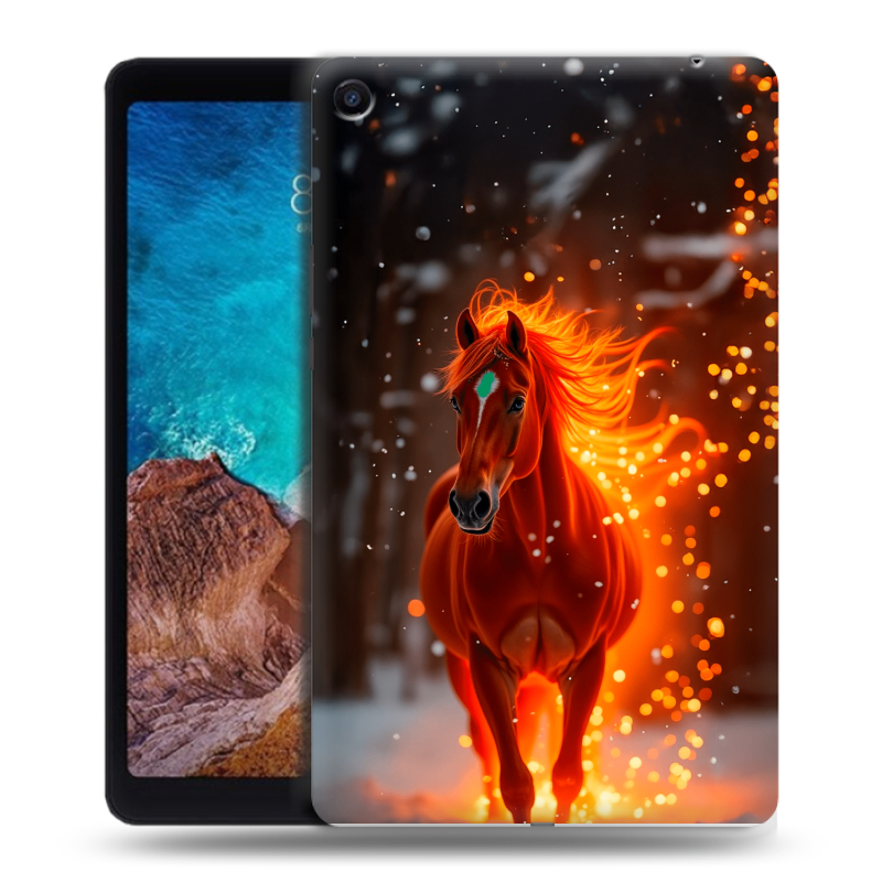 Силиконовый чехол на Xiaomi Mi Pad 4 Plus с принтом Новый год Силиконовый чехол на Xiaomi Mi Pad 4 Plus с принтом Новый год