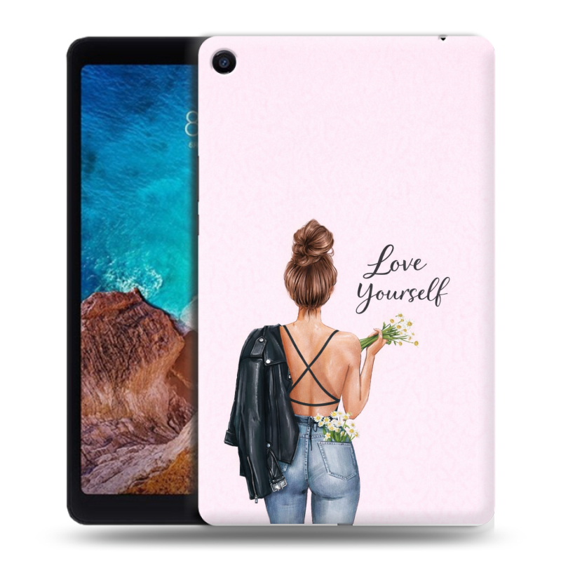 Силиконовый чехол на Xiaomi Mi Pad 4 Plus с принтом женский Силиконовый чехол на Xiaomi Mi Pad 4 Plus с принтом женский