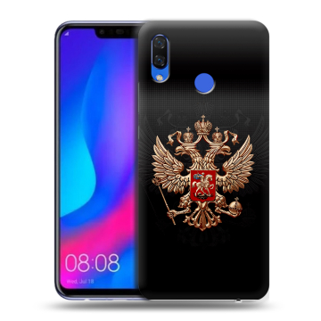 Пластиковый чехол на Huawei Nova 3 с принтом Герб России