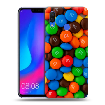 Пластиковый чехол на Huawei Nova 3 с принтом Конфеты