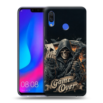 Пластиковый чехол на Huawei Nova 3 с принтом Скелет карты
