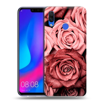 Пластиковый чехол на Huawei Nova 3 с принтом Цветы розы