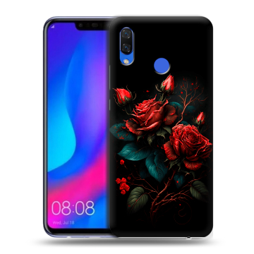 Пластиковый чехол на Huawei Nova 3 с принтом Розы красные Пластиковый чехол на Huawei Nova 3 с принтом Розы красные
