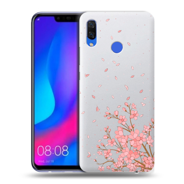 Пластиковый чехол на Huawei Nova 3 с принтом Ветка сакуры