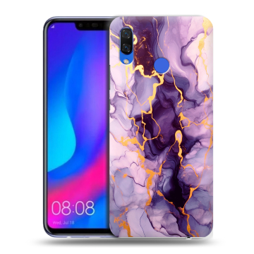 Пластиковый чехол на Huawei Nova 3 с принтом Мрамор