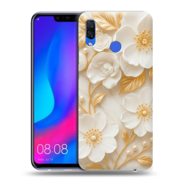 Пластиковый чехол на Huawei Nova 3 с принтом Цветы