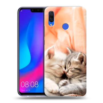 Пластиковый чехол на Huawei Nova 3 с принтом Котята Пластиковый чехол на Huawei Nova 3 с принтом Котята