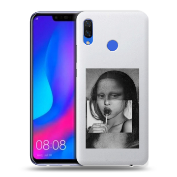 Пластиковый чехол на Huawei Nova 3 с принтом Мона Лиза