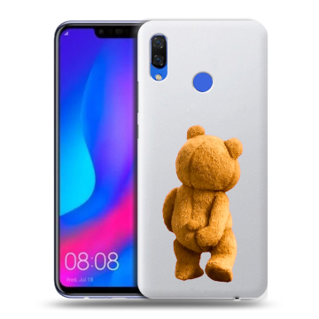 Пластиковый чехол на Huawei Nova 3 с принтом Медведь