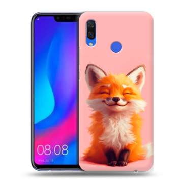 Пластиковый чехол на Huawei Nova 3 с принтом милая лиса
