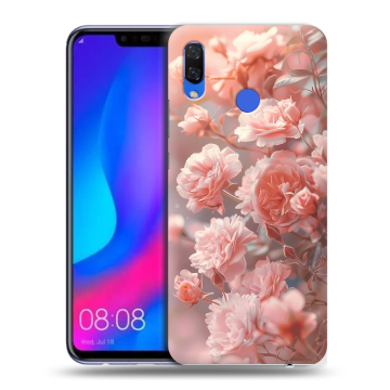Пластиковый чехол на Huawei Nova 3 с принтом Розовые розы