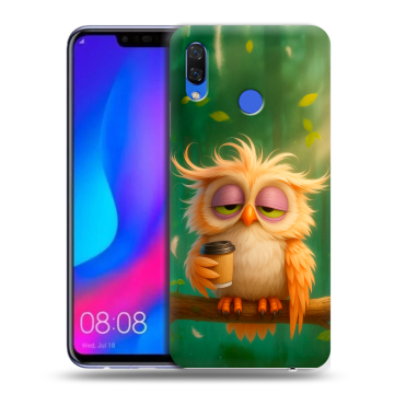Пластиковый чехол на Huawei Nova 3 с принтом сова
