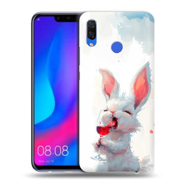Пластиковый чехол на Huawei Nova 3 с принтом кролик зайчик