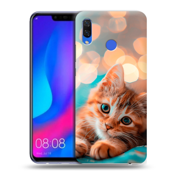 Пластиковый чехол на Huawei Nova 3 с принтом котик Пластиковый чехол на Huawei Nova 3 с принтом котик