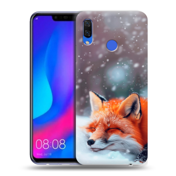 Пластиковый чехол на Huawei Nova 3 с принтом лиса Пластиковый чехол на Huawei Nova 3 с принтом лиса